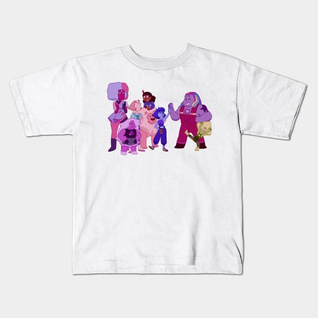 Crystal Gems Kids T-Shirt by maxtrology